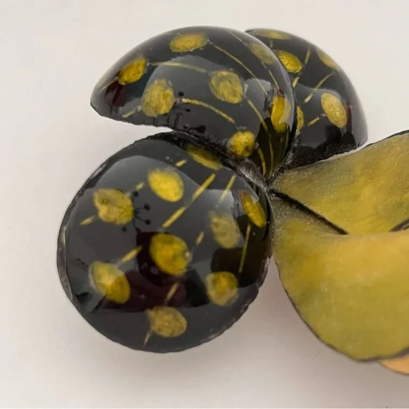 Rare Cilea Paris Resin Floral Pin Brooch - Picture 12 of 14